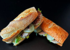 Sandwich med Frikadelle